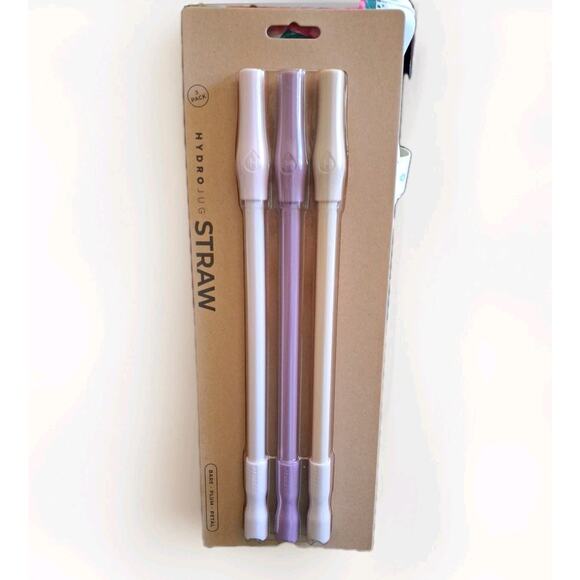 HYDROJUG Water Hydration Bottle Green with Floral Print Sleeve & Straw 73 Oz NEW - Picture 5 of 7